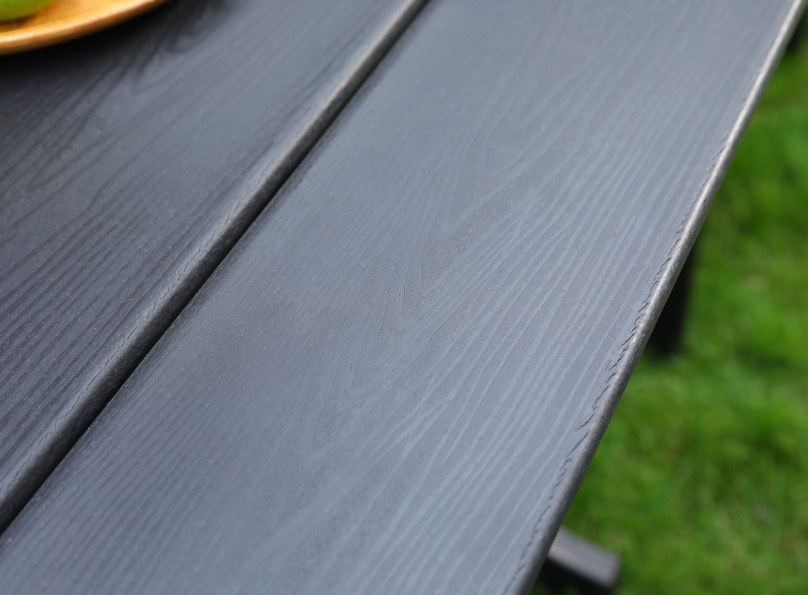 グレー HDPE 長方形屋外テーブル